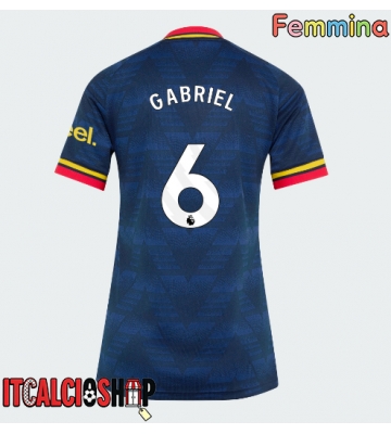 Arsenal Gabriel Magalhaes #6 Seconda Maglia Femmina 2026-27 Manica Corta